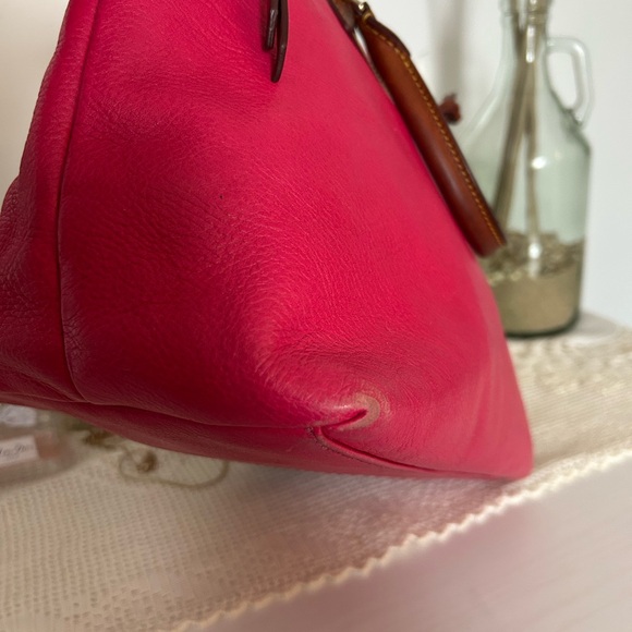 Dooney & Bourke Pink Leather Satchel - Picture 4 of 12